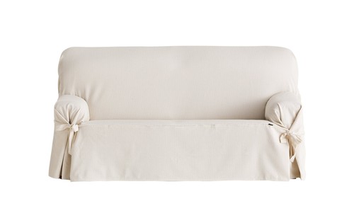 White seater sofa - white, cover
