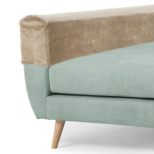 Sofa armrest cover with twist - with,