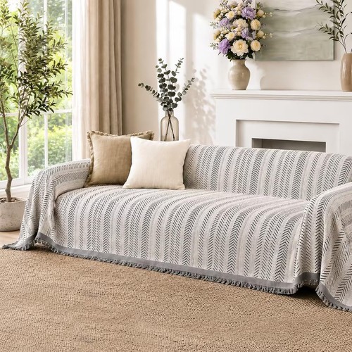 Chenille herringbone sofa - chenille,