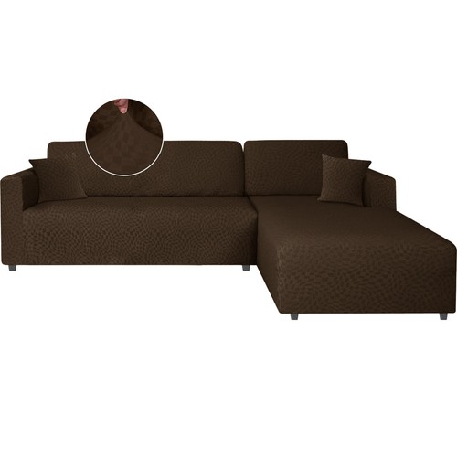 Sofa cover with left peninsula - sofa,